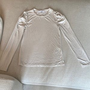 Frame off white long sleeves t shirt. Small